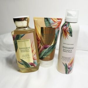 NEW BBW BAHAMA Body Scrub Shower Gel Set Bath Body Works